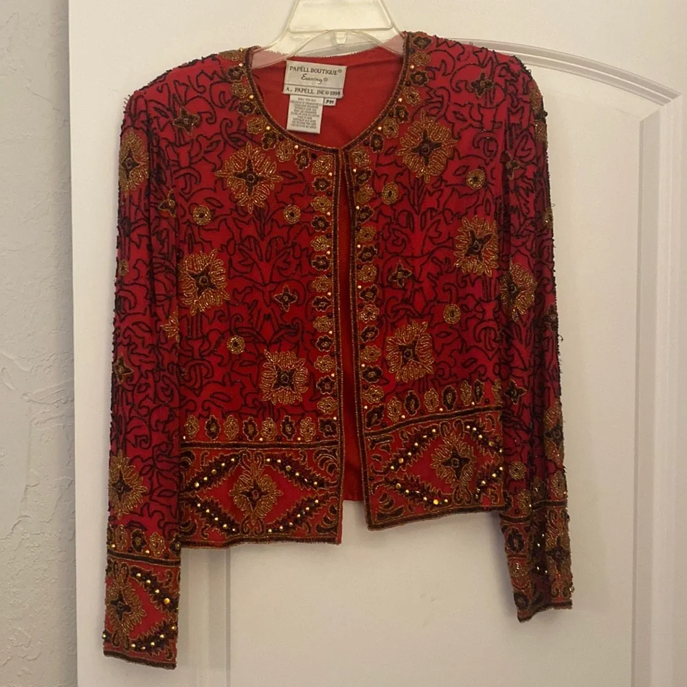 Vintage beaded jacket - Picture 1 of 5